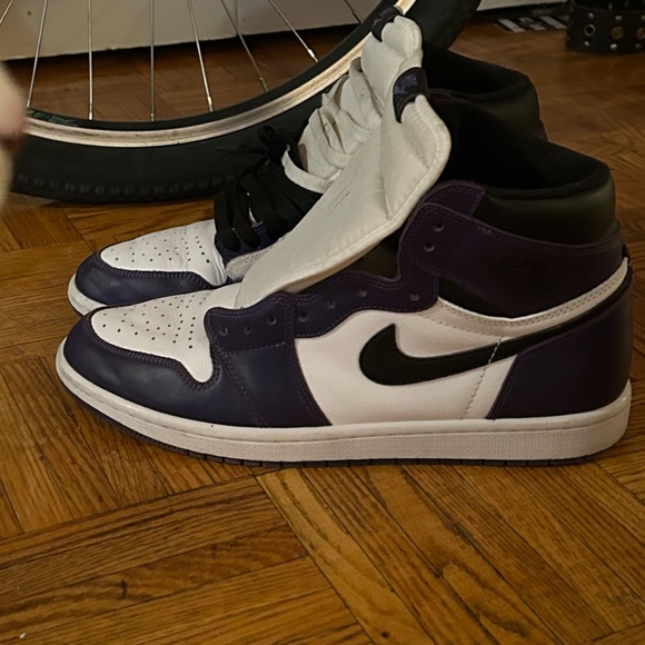 Purple and White Nike - Panda - Size 12 Men - Picture 3 of 3